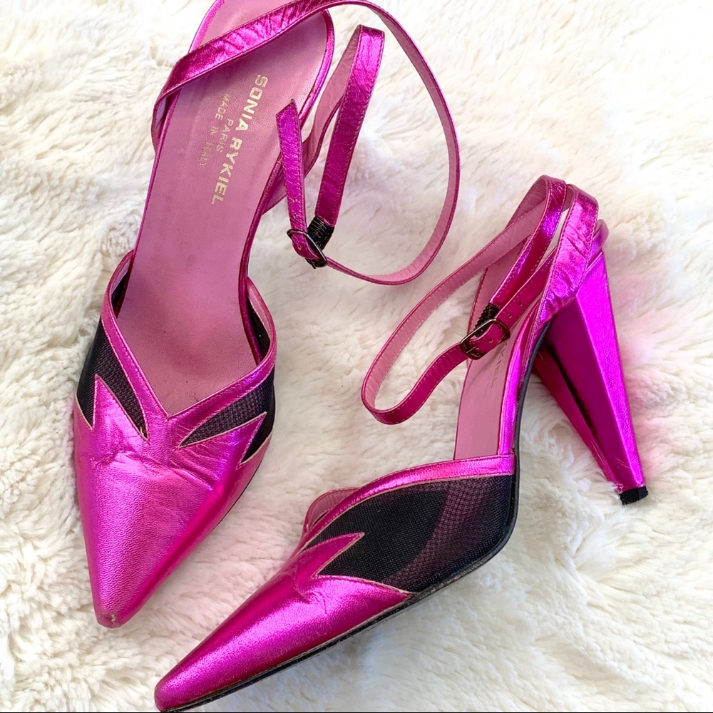 Sonia Rykiel Pink Metallic Pumps